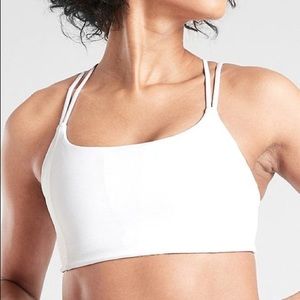 Athleta Women’s White Athletic Sports Bra Large